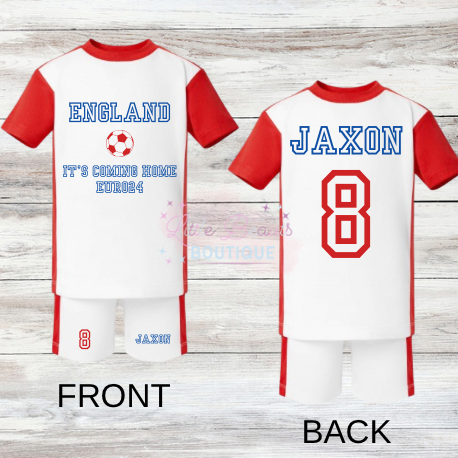 NEW - Euro 2024 - England It’s coming home short set - 6-12m to 9-10y