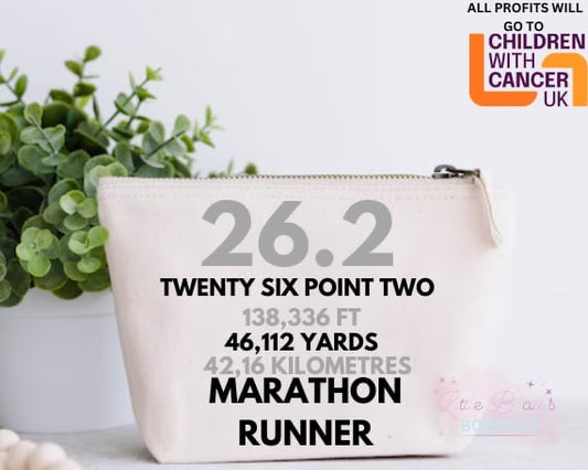 Marathon Cosmetic / Accessory Bag - All profits go to children with cancer uk