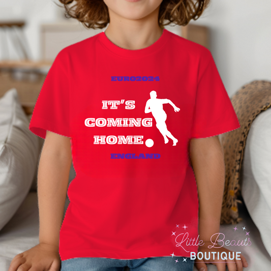 NEW - Euro 2024 - England It’s Coming Home Euro 24 T Shirt