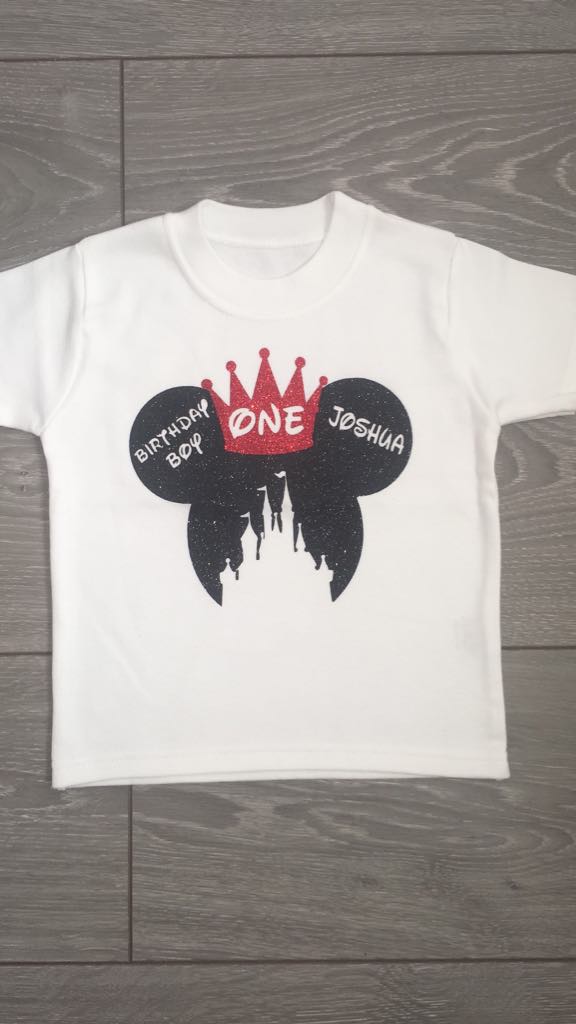 Personalised Mouse Birthday T Shirt Top