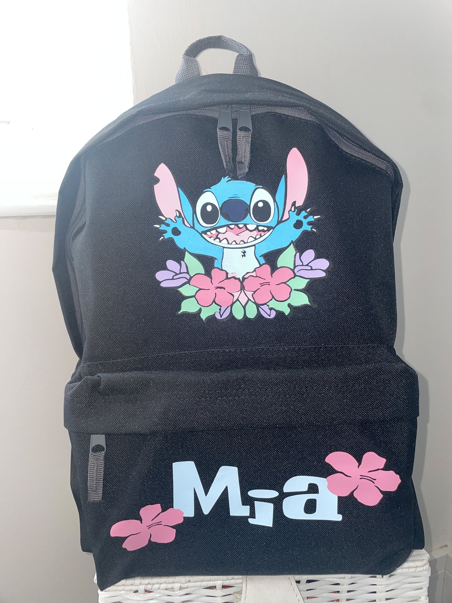 Personalised Character Medium Backpack 12 Litre - Rucksack - School Bag, Weekend Bag, Nursey Bag, Children's Bag - Back To School