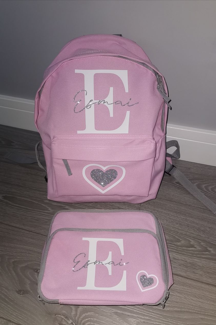 Personalised School Bag Set - Backpack & Lunch Bag