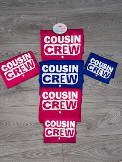 Personalised Cousin Crew T Shirts - USE CODE - 15% off when purchasing more than one