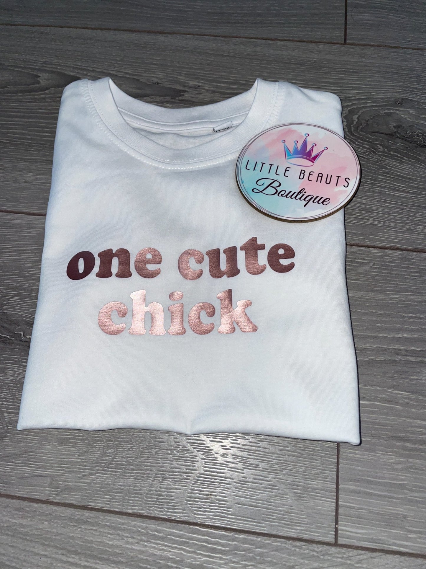 Easter T-Shirt - One Cute Chick - name can be added