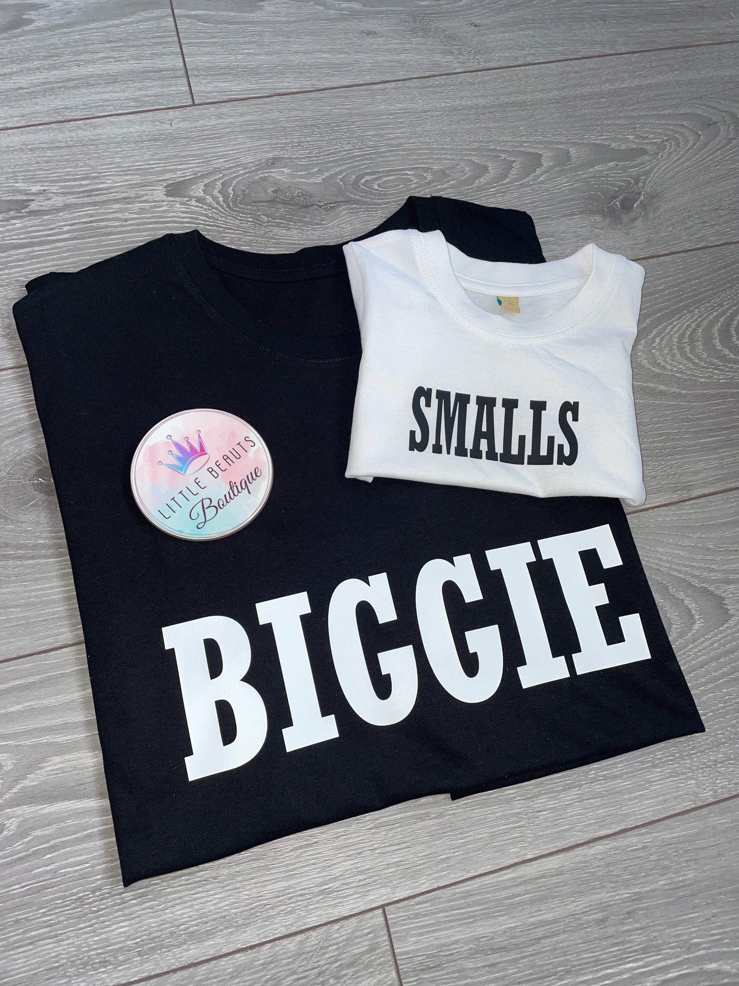 Matching Adult & Child’s T Shirt Set - Biggie / Smalls