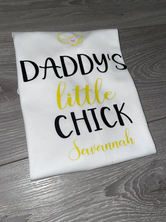 Personalised Daddy’s Little Chick Easter T Shirt