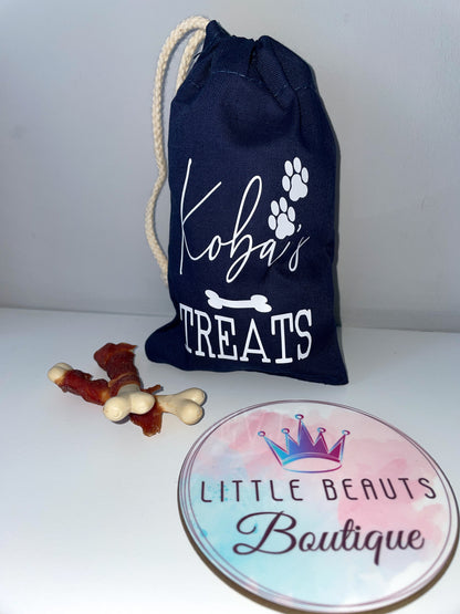 Personalised Dog/Cat Treat Pouch - 5 Colours Available