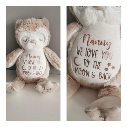 Personalised Soft Animal - Soft Teddy’s -  We Love You To The Moon & Back (relation can be changed)