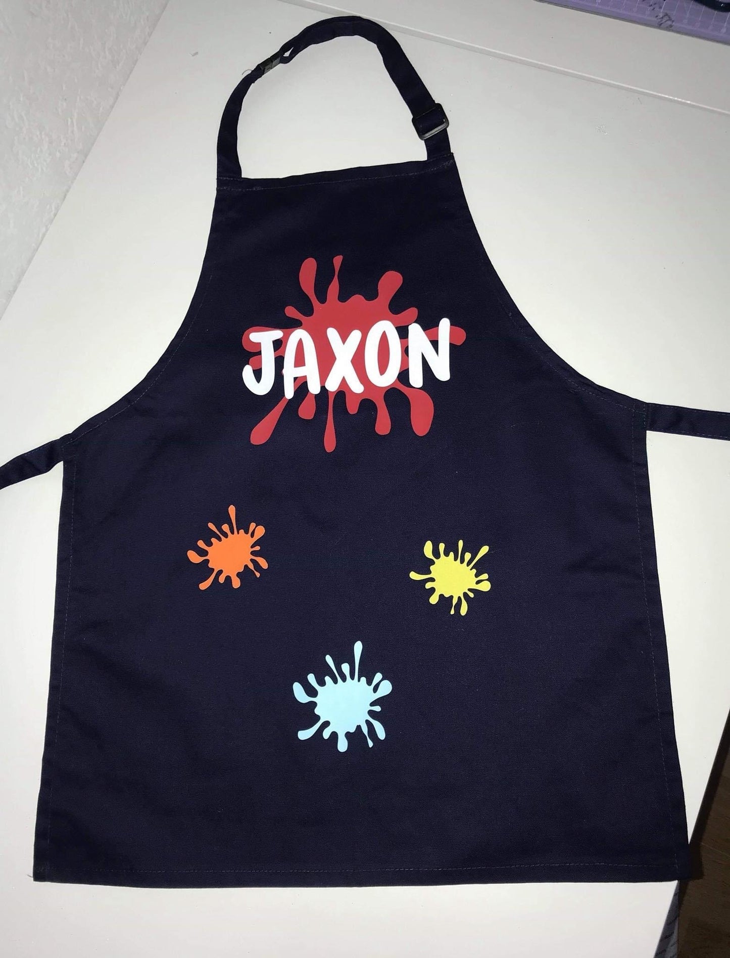 Personalised Kids Paint / Craft Apron - Your colour choice
