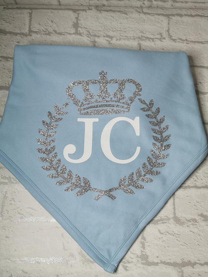 Personalised Initials / Name Crown & Crest Blanket