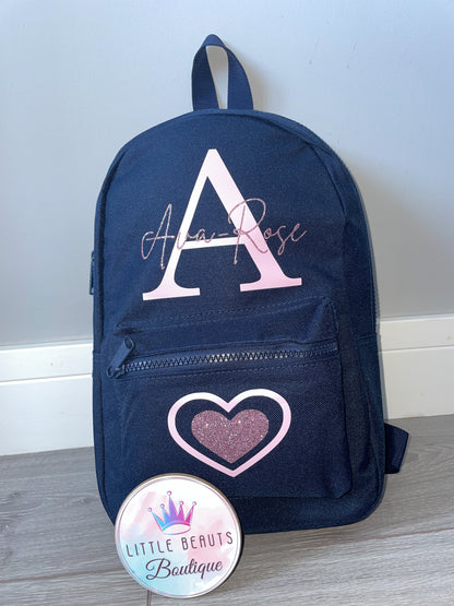 Mini Personalised Backpack - School, Nursery, Nappy Bag -7 Litre