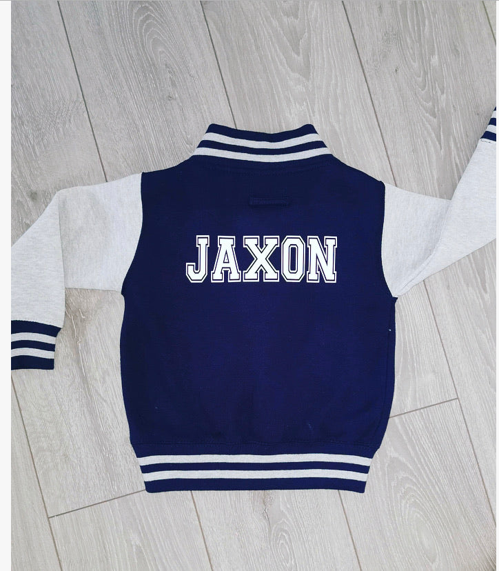 Personalised College Style Name Varsity Jacket - Over 10 colours to choose from