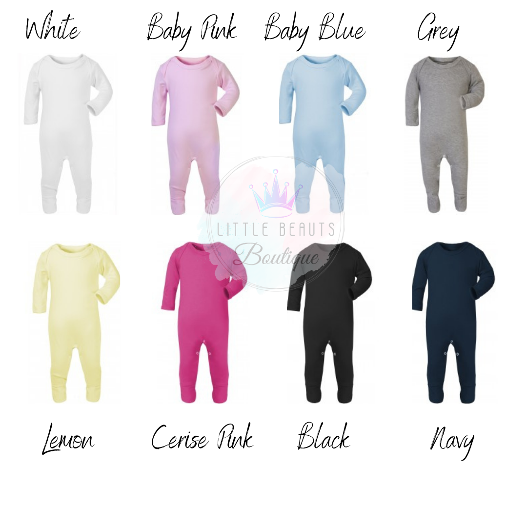 Personalised Mummy & Daddy’s Little Miracle Romper Babygrow Sleepsuit