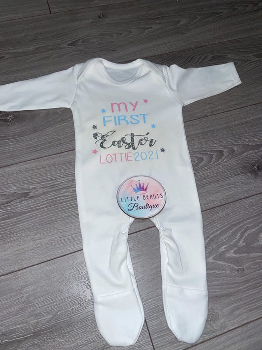 Personalised My First Easter Babygrow Romper - 2024