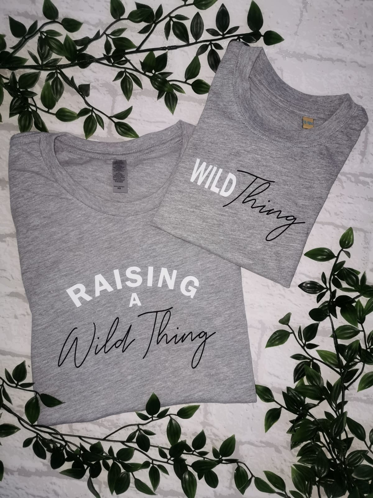 Matching Raising a wild thing - Adult & Baby/Child’s T Shirt - Set