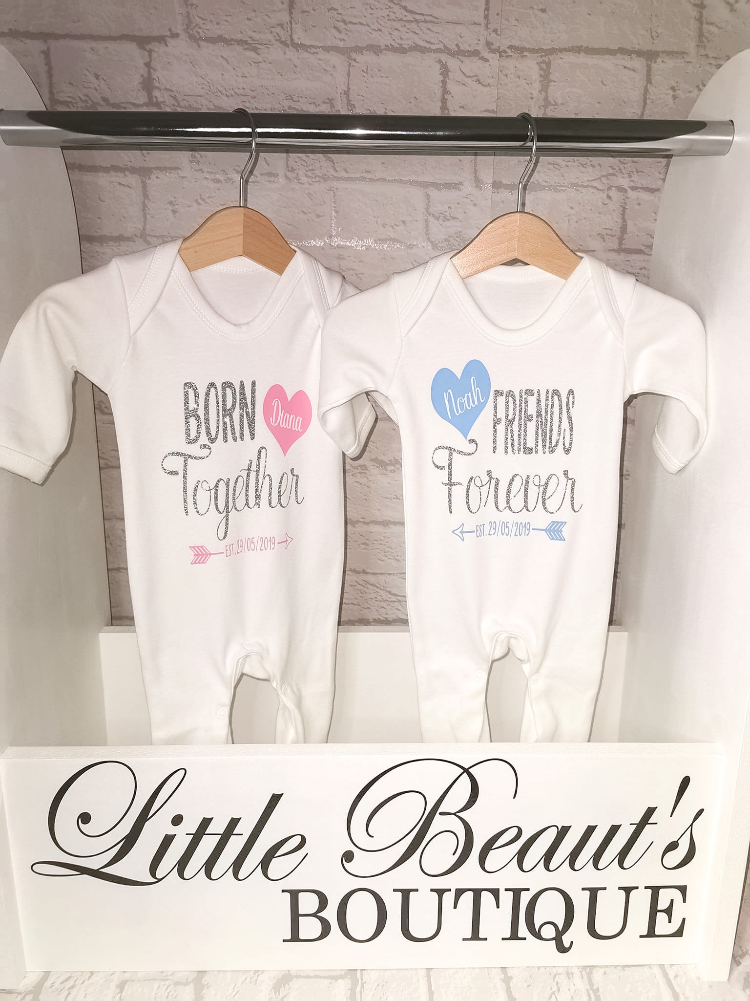 personalised twin set