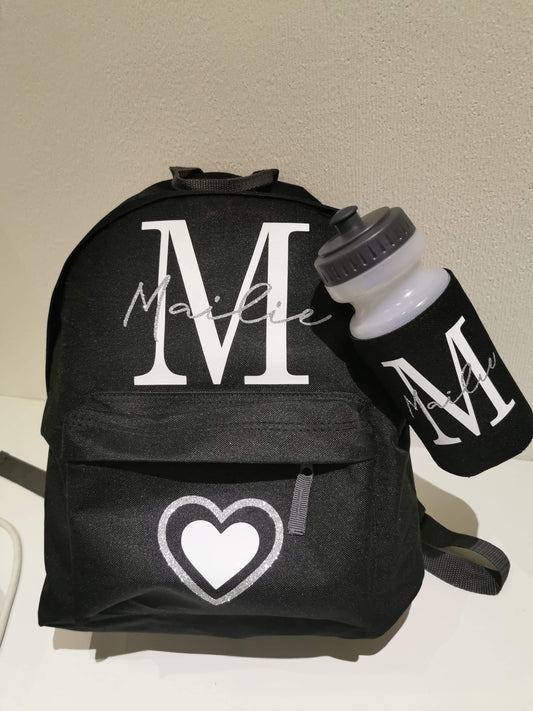 Personalised School Bag Set - Backpack & Bottle Set