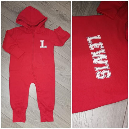 Personalised Fleece Onesie - College Name Design - Your colour choices!