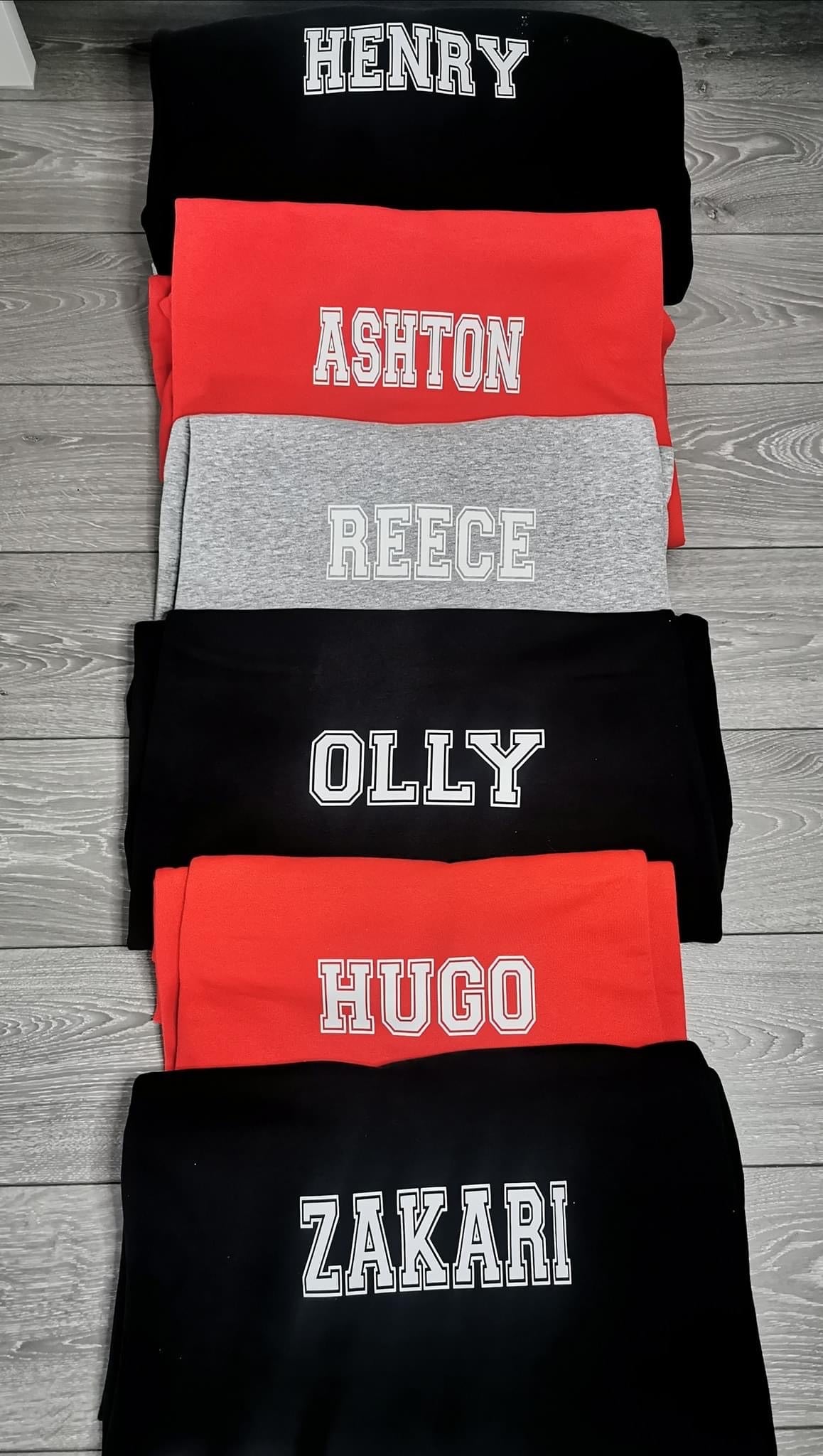 Personalised Fleece Onesie - College Name Design - Your colour choices!