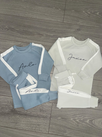 Personalised Side Panel Fitted Tracksuit - Script Name - SPECIAL OFFER